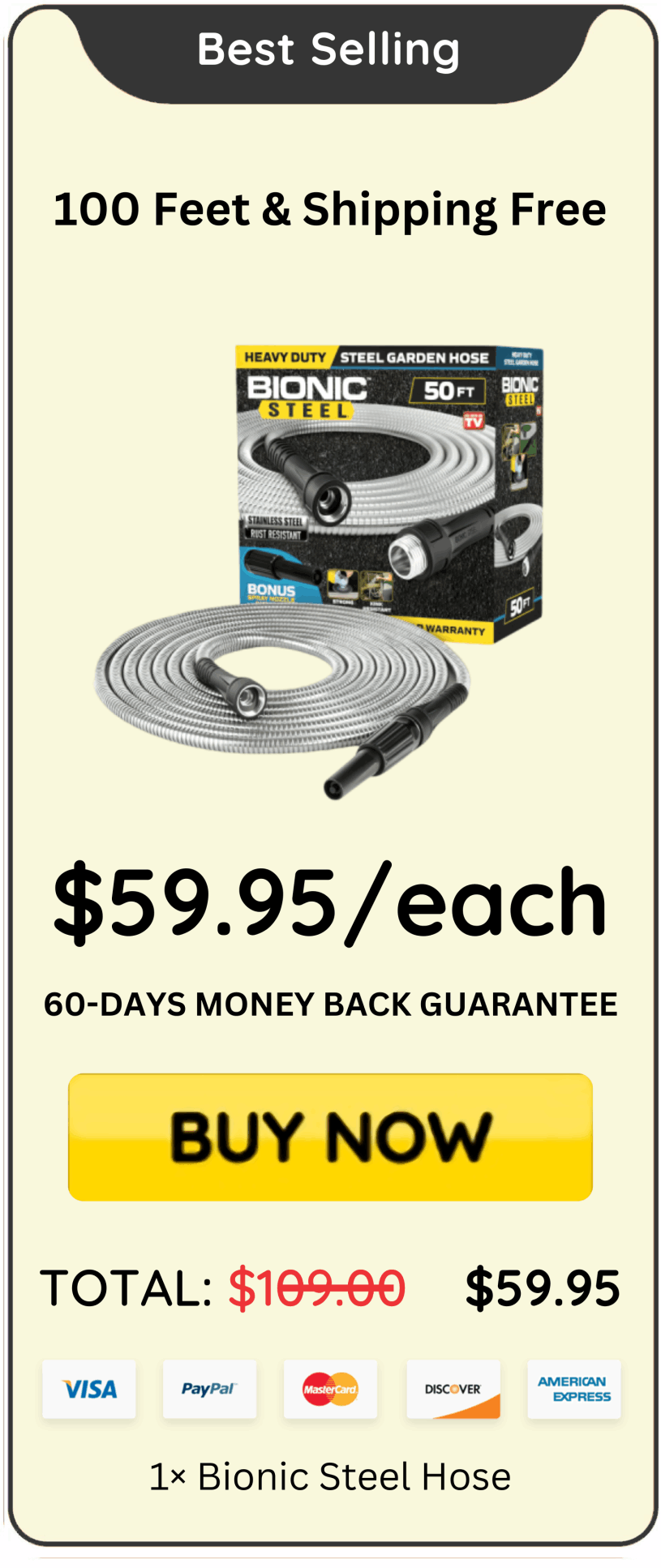 Bionic Steel price