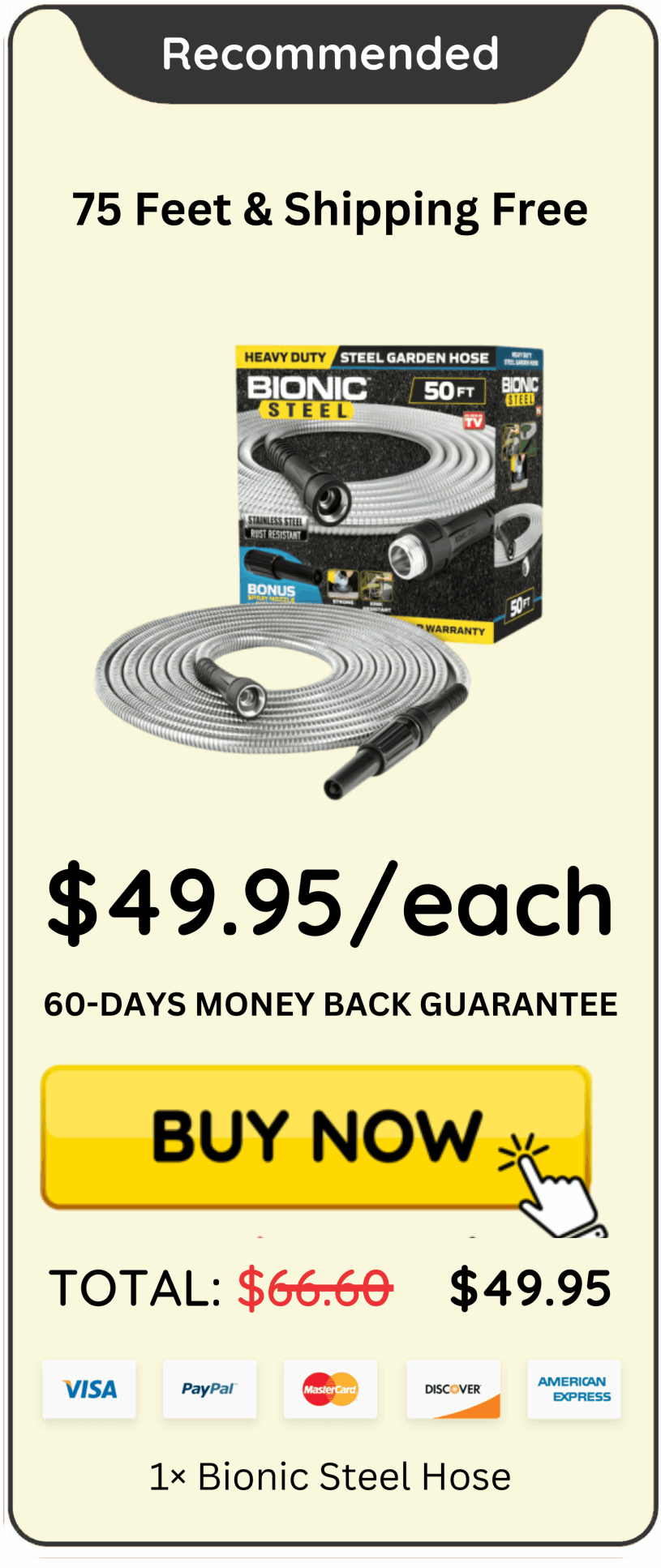 Bionic Steel price